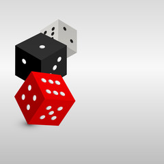 Vector dices icon