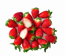 Strawberry isolated on white background.