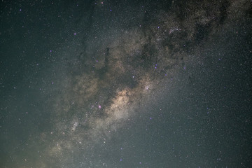 This is a close up travel image of the Milky Way Galaxy in realistic colors.