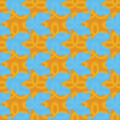 Trendy blue star pattern. Space background. Tech background. Closeup. Vector abstract graphic design.