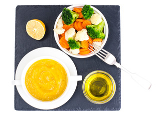 Vegetable dishes for vegetarian menu