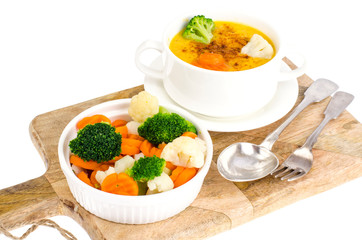 Vegetable dishes for vegetarian menu