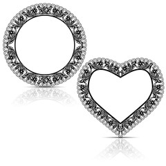 silhouette carved frame with shadow