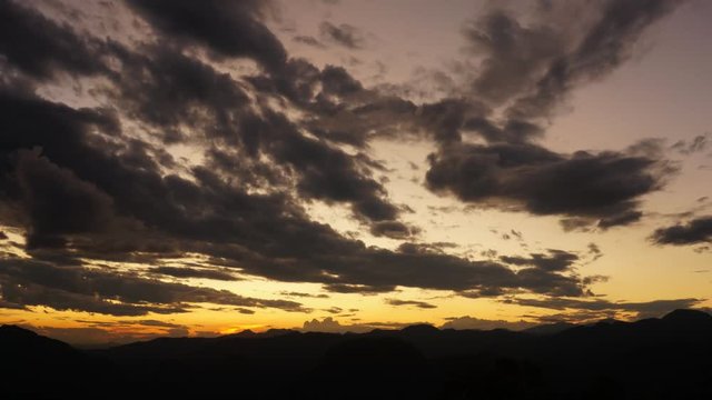 Sunset Ban Luk Khao Lam Mae Hong Son in thailand.mov