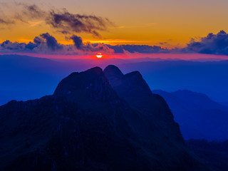 Mountain with mist 