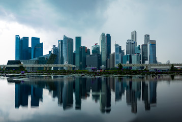 Fototapeta na wymiar The Singapore Skyline