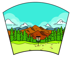 disc golf landscape