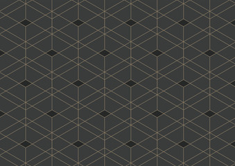 Abstract geometric pattern with lines on dark gray background