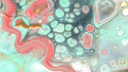 Texture. Fluid Art. Abstract colorful background, wallpaper, texture. Mixing colors. Modern Art. Marble texture, bark texture, a piece of stone, old plaster. Creates a Holiday mood.