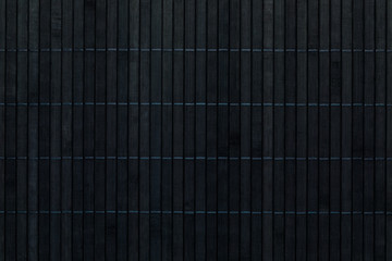 Black bamboo mat texture background