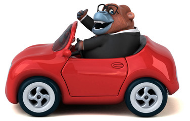 Obraz premium Fun orang outan - 3D Illustration