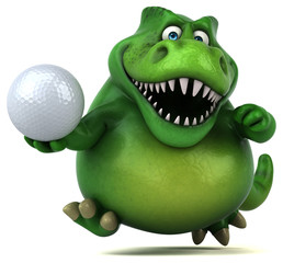 Fun dinosaur - 3D Illustration