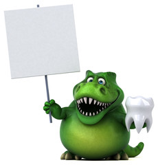 Fun dinosaur - 3D Illustration © Julien Tromeur