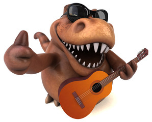 Fun Trex - 3D Illustration © Julien Tromeur