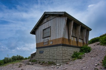 Fototapeta na wymiar Mountain shelter, hut