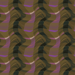 Seamless pattern background with multi-colored wavy lines.