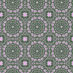 Seamless color lace pattern. With thin various lines.