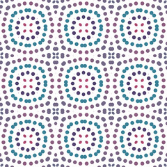 Seamless abstract pattern background with a variety of colored circles.