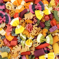 Pâtes multicolores / Multicolored pasta