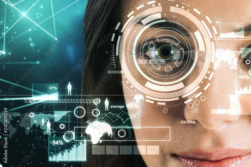 Poster face recognition and access concept