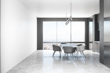 White kitchen interior with daylight