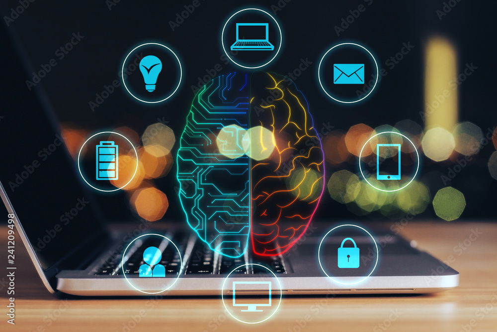 Poster artificial intelligence and device concept