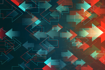 Creative digital arrows wallpaper