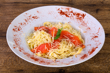 Pasta with salmon