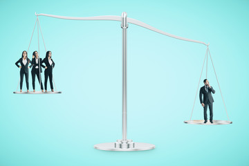 Balance and teamwork concept