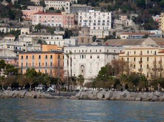 Salerno - Scorcio del lungomare dal molo
