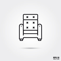 armchair vector line icon