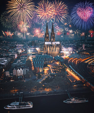 K&ouml;ln Feuerwerk