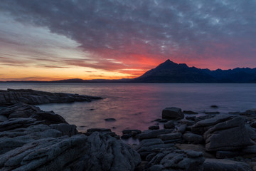 Sunset At Elgol Beach On Isle Of Skye