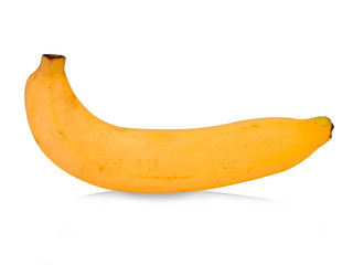 Cavendish bananas on white background. (clipping path)