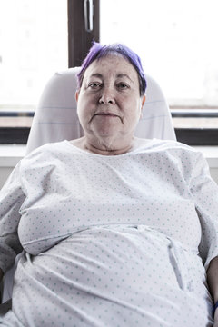 Mature woman hospitalized