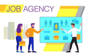 Job agency_employer recruitment professionals white background