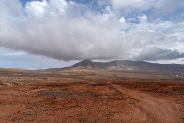 Fototapeta na wymiar Fuerteventura mountains landscape, Canary, Spain