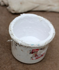 White Paint Kettle Pot