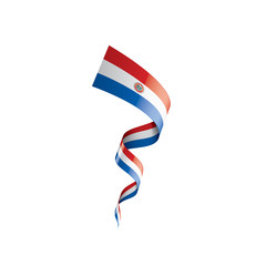 Paraguay flag, vector illustration on a white background