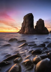 Sunset at peeble beach