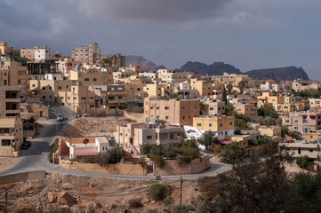 Fototapeta na wymiar Wadi Musa, small town near Petra, Jordan 