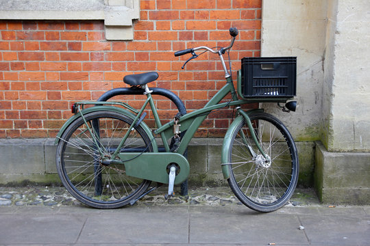 Vintage Bicycle with crate on the front