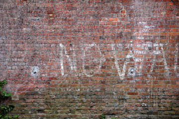 Graffiti on Brick Wall