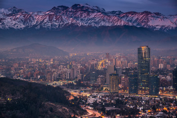 Cordillera de Los Andes en Santiago