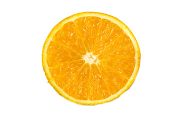 Orange Sliced on isolated background 