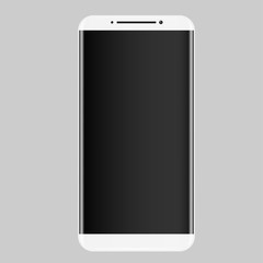 touchscreen cellphone tablet smartphone isolated on white background. vector illustration