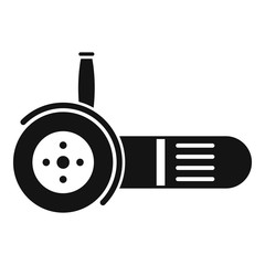 Electric angle grinder icon. Simple illustration of electric angle grinder vector icon for web design isolated on white background