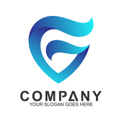 shield letter G logo template. shielding icons