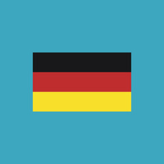 Germany flag icon in flat design