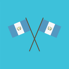 Guatemala flag icon in flat design